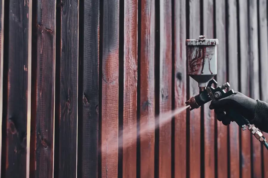 How to paint a fence