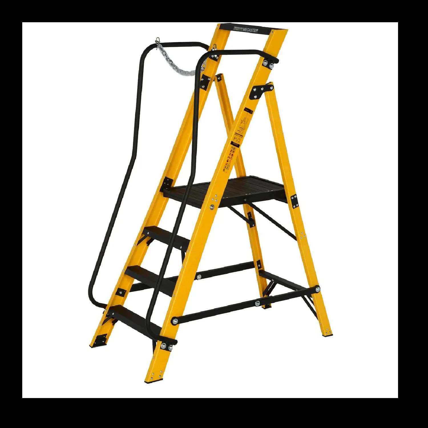 Fibreglass step ladder (extra wide)