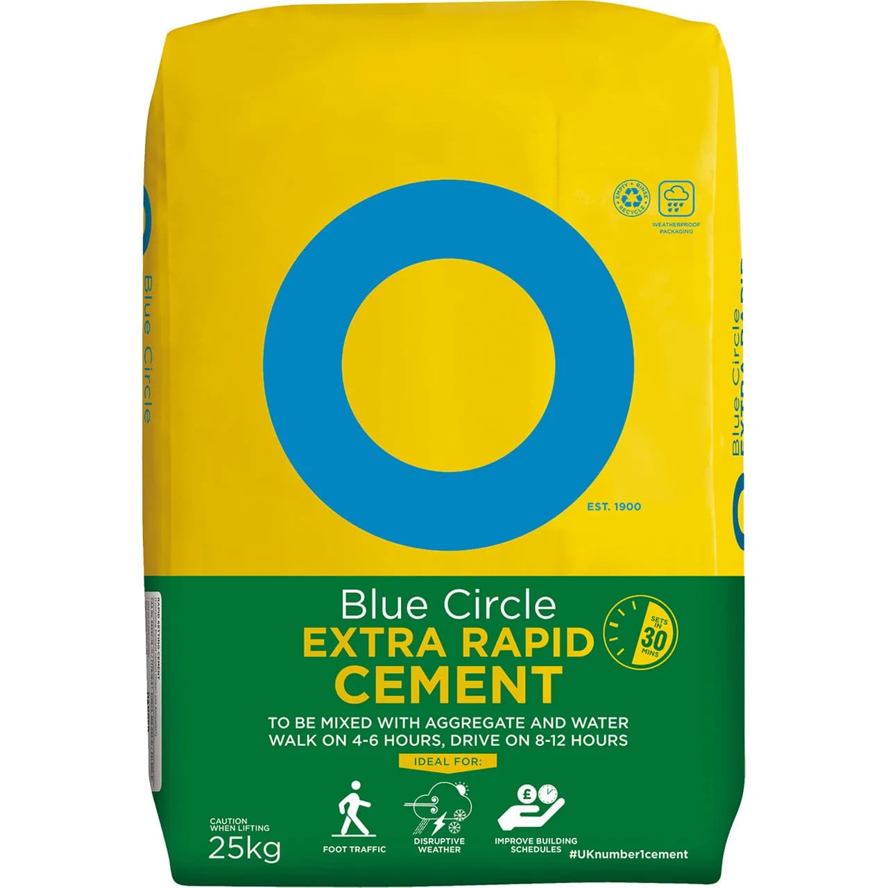 Blue circle extra rapid fast set cement