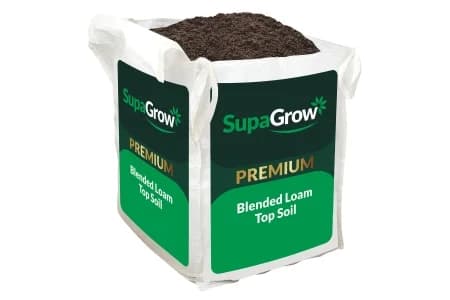 Blended loam topsoil